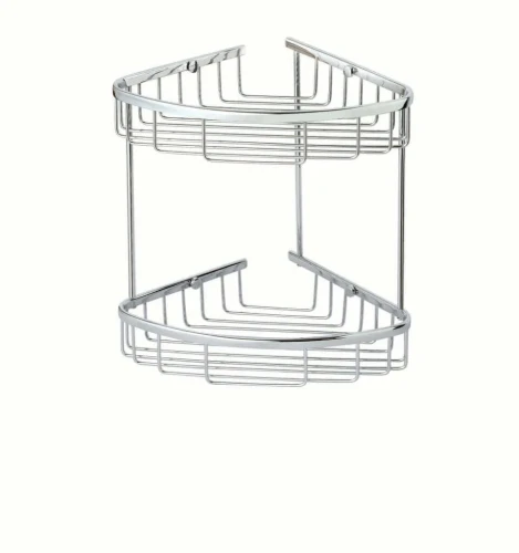 Uniwersalny koszyk Stella łazienkowy podwójny / chrom