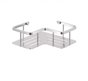 Koszyk Stella półka narożna 20x20x7 / stal polerowana