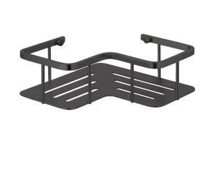 Koszyk Stella półka narożna 20x20x7 / czarny mat