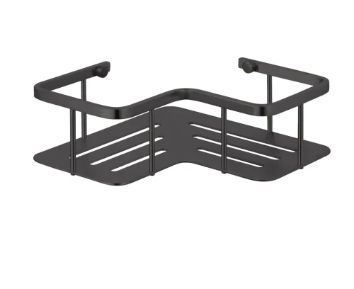 Koszyk Stella półka narożna 20x20x7 / czarny mat