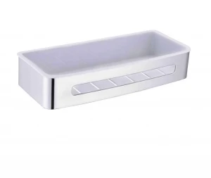 Koszyk Stella 29x12x5,5 / stal polerowana / wkład z tworzywa biały