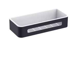 Koszyk Stella 29x12x5,5 / czarny mat / wkład z tworzywa biały