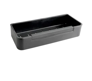 Koszyk Stella 29x12x5,5 ze ściągaczką / czarny mat / wkład z tworzywa czarny