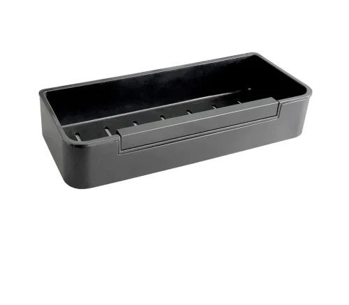 Koszyk Stella 29x12x5,5 ze ściągaczką / czarny mat / wkład z tworzywa czarny