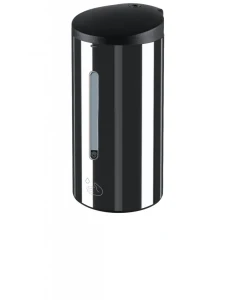 Automatyczny  dozownik Stella do mydła w płynie/żelu dezynfekującego 0,7L / czarny lustrzany