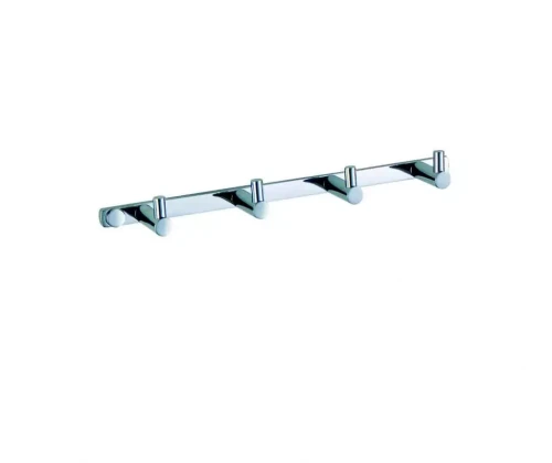 Listwa Stella - 4 haczyki na ręcznik / chrom