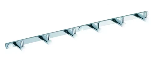 Listwa Stella - 6 haczyków na ręcznik / chrom