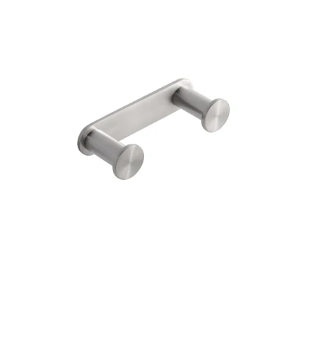 Listwa szeroka Stella - 2 haczyki na ręczniki / mosiądz stal szczotkowana