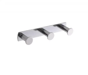Listwa szeroka Stella - 3 haczyki na ręczniki / chrom