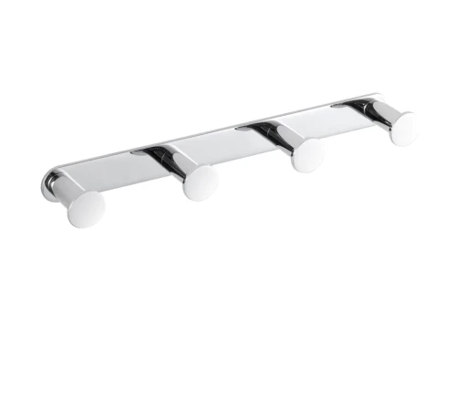 Listwa szeroka Stella - 4 haczyki na ręczniki / mosiądz chrom