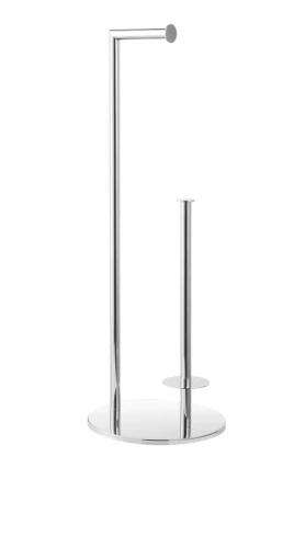 Stojak Stella na papier toaletowy + zapasowe rolki / okrągły / stal polerowana