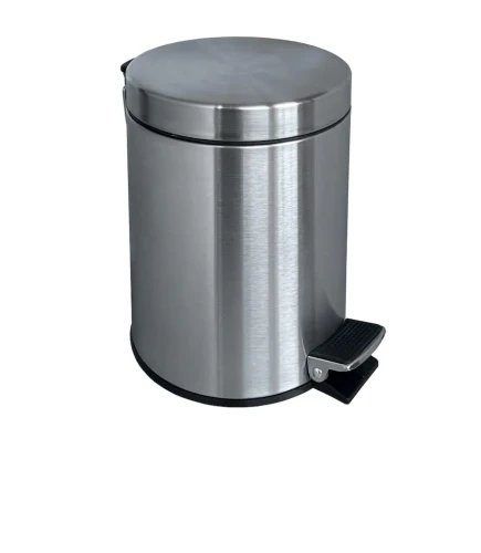 Kosz pedałowy Stella STANDARD okrągły 3 L, soft close / stal satyna