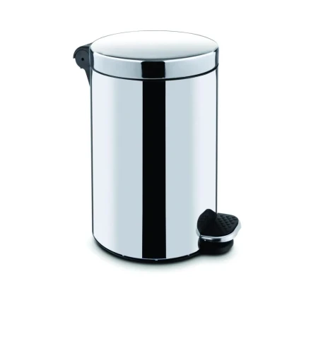 Kosz pedałowy Stella BUDGET okrągły 5 L / stal polerowana