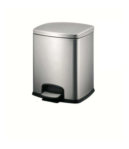 Kosz pedałowy Stella PREMIUM prostokątny 12 L, soft close / stal nrdz satyna