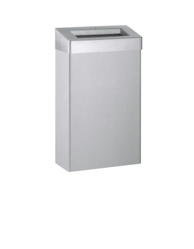 Kosz Stella na odpady 30 L z pokrywą otwartą/ stal nierdzewna szczotkowana