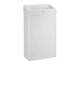 Kosz Stella R1 na odpady 30 L z pokrywą otwartą/ biały mat