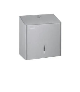 Podajnik kwadratowy Stella do papieru toaletowego w roli stal szczotkowana