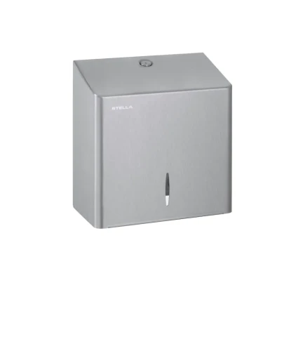 Podajnik kwadratowy Stella do papieru toaletowego w roli stal szczotkowana