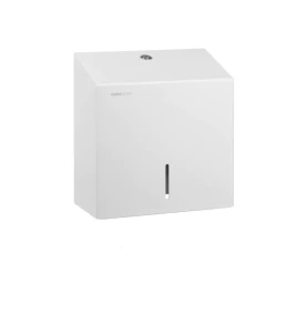 Podajnik kwadratowy Stella do papieru toaletowego w roli biały MAT