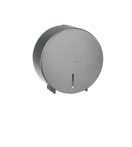 Pojemnik okrągły na papier toaletowy w roli Stella fi 19 cm / stal nrdz mat