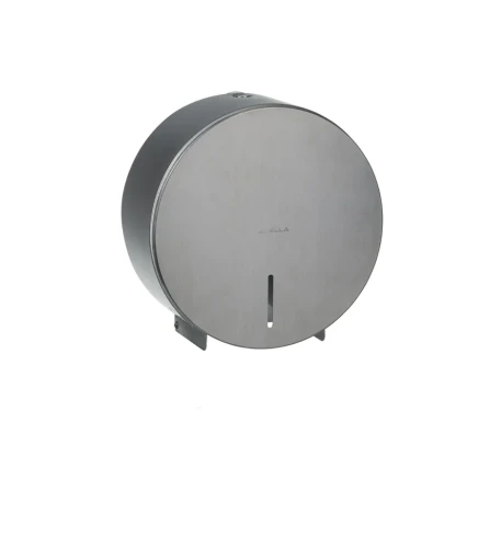 Pojemnik okrągły na papier toaletowy w roli Stella fi 19 cm / stal nrdz mat