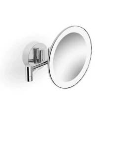 Lusterko kosmetyczne Stella powiększające 3x, z podświetl. LED / chrom