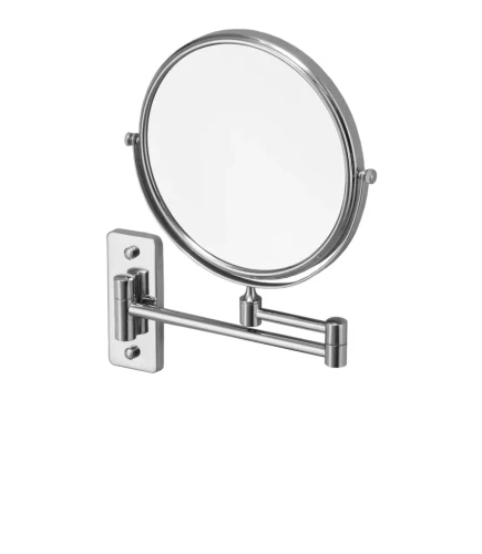 Lusterko kosmetyczne Stella proste/ powiększ.3x, uchylne, chrom