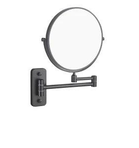 Lusterko kosmetyczne Stella proste/ powiększ.3x, uchylne, czarny MAT