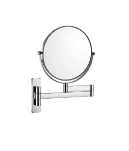 Lusterko kosmetyczne Stella proste/ powiększ.3x, uchylne, chrom