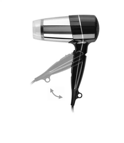 Suszarka do włosów, składana 1800 W Stella / czarny połysk / chrom