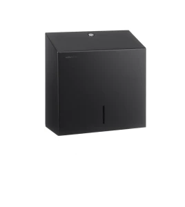 Pojemnik MAXI na ręczniki papierowe składane Stella / stal czarny mat