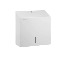 Pojemnik MAXI na ręczniki papierowe składane Stella / stal biały mat