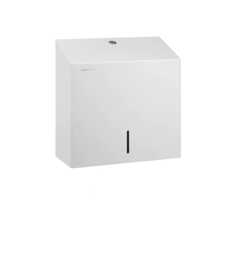 Pojemnik MAXI na ręczniki papierowe składane Stella / stal biały mat