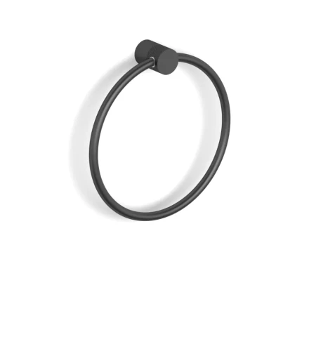 Wieszak na ręcznik – kółko Stella Megan / czarny MAT