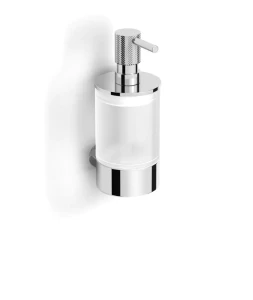 Dozownik do mydła w płynie Stella Megan / chrom, szkło matowe