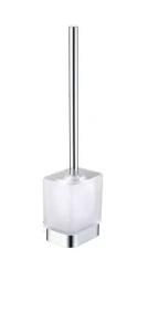 Szczotka WC wisząca Stella OSLO / chrom, szkło matowe