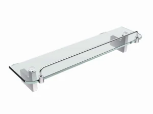 Półka pod lustro Stella OSLO / chrom, szkło przeźroczyste