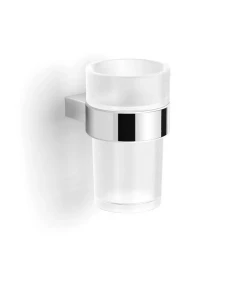 Uchwyt z kubkiem / Stella SOUL / chrom, szkło matowe