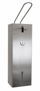 Dozownik płynu do dezynfekcji łokciowy stal nierdzewna matowy 500ml