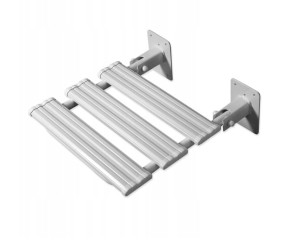 Krzesełko prysznicowe uchylne bez podpór Białe