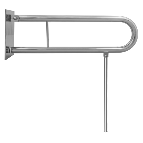Poręcz WC 60 cm 32mm chrom z nogą (UB.PR.600L)