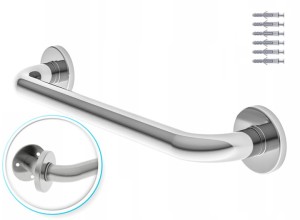 Uchwyt łazienkowy stalowy prosty ED2508.600C chrom 60 cm