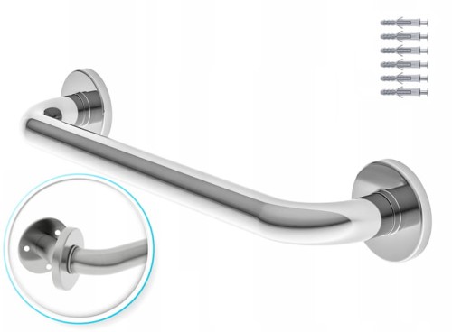 Uchwyt łazienkowy stalowy prosty ED2508.600C chrom 60 cm