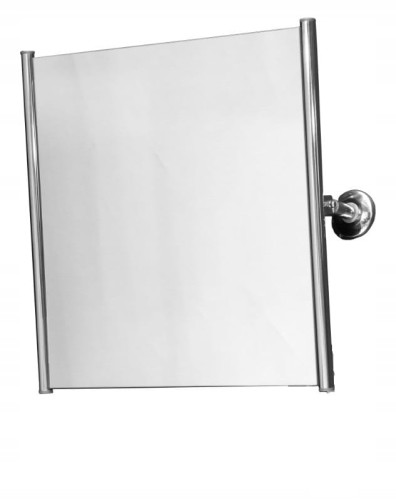 Lustro uchylne w bocznej ramie 60x60 INOX