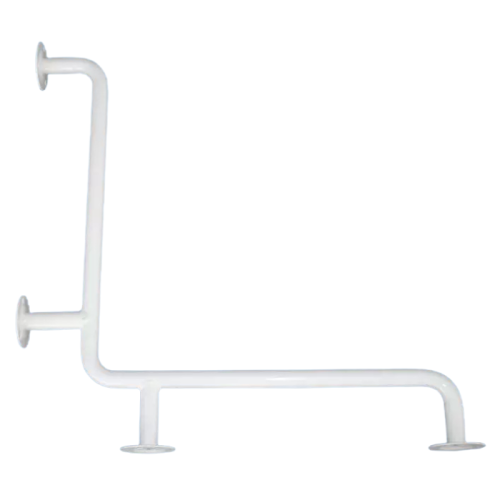 Uchwyt prysznicowy 70x70 cm biały fi 25