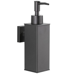 Dozownik mydła naścienny kwadratowy Sydney Black