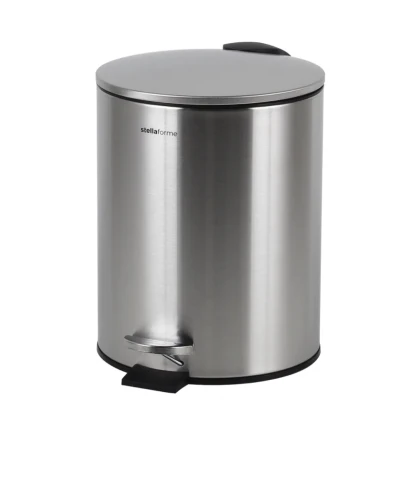 Kosz pedałowy Stella BUDGET okrągły 5 L, soft close / stal nierdzewna satyna