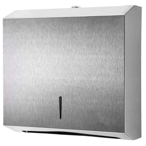 Podajnik Stalowy do Ręczników Papierowych Składanych 400-500 listków Matowy