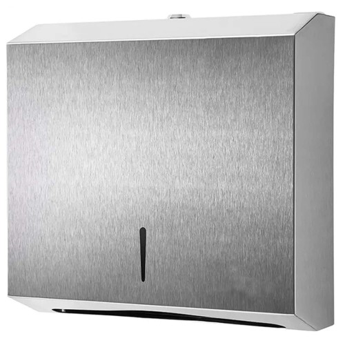 Podajnik Stalowy do Ręczników Papierowych Składanych 400-500 listków Matowy