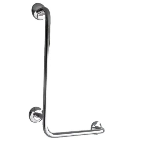 Poręcz dla niepełnosprawnych kątowa lewa 110/60 cm Ø 32 mm Stal nierdzewna